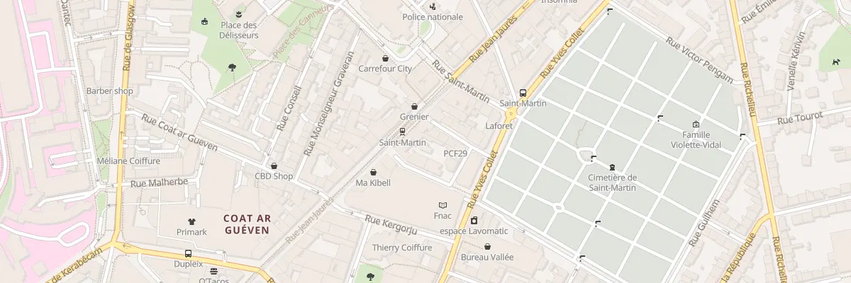 Plan du 83 Rue Jean Jaurès à Brest