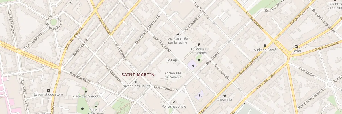Plan du 28 Rue Bugeaud à Brest