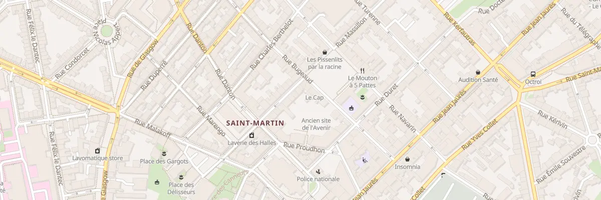 Plan du 25 Rue Massillon à Brest