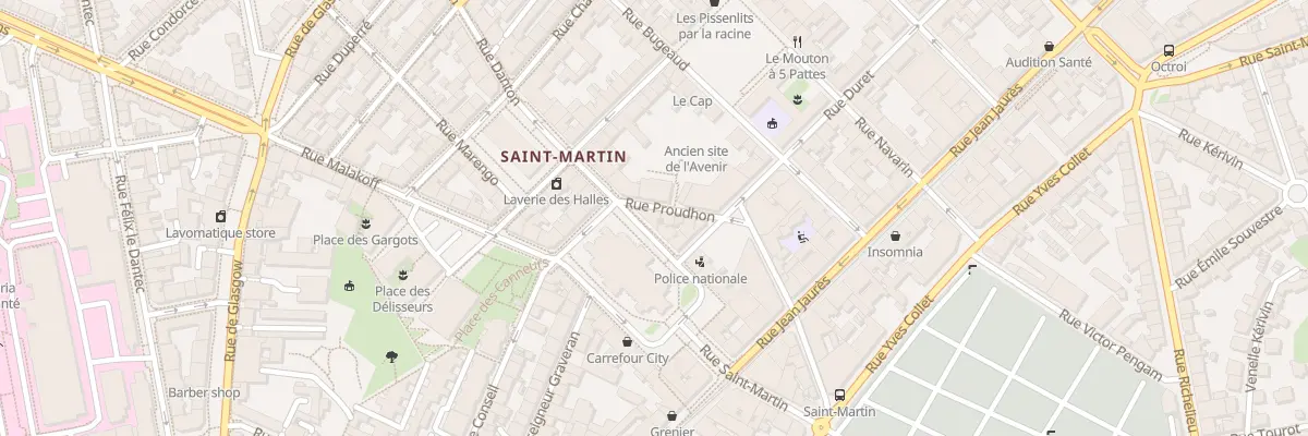 Plan du 3 Rue Danton à Brest