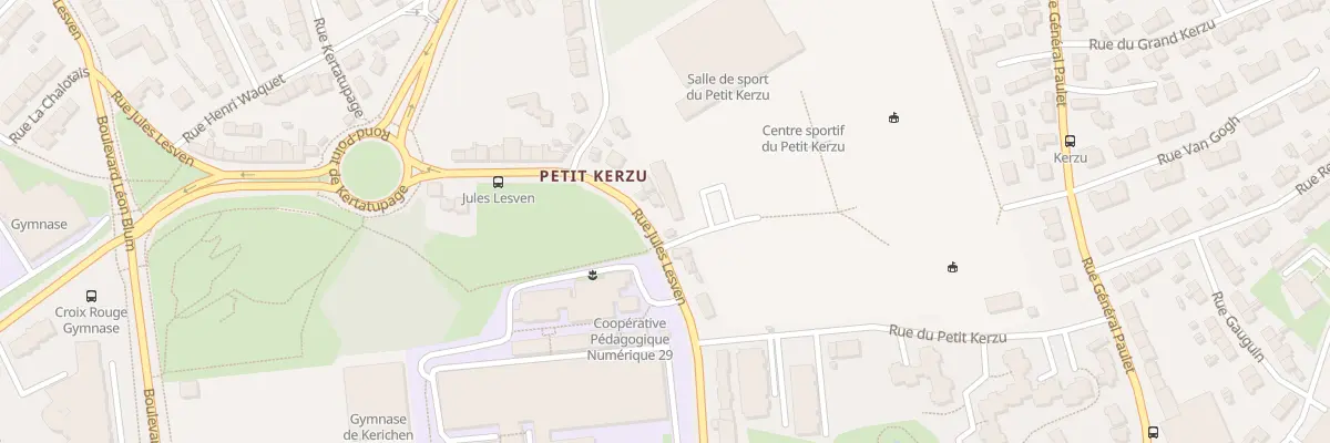 Plan du 107 Rue Jules Lesven à Brest