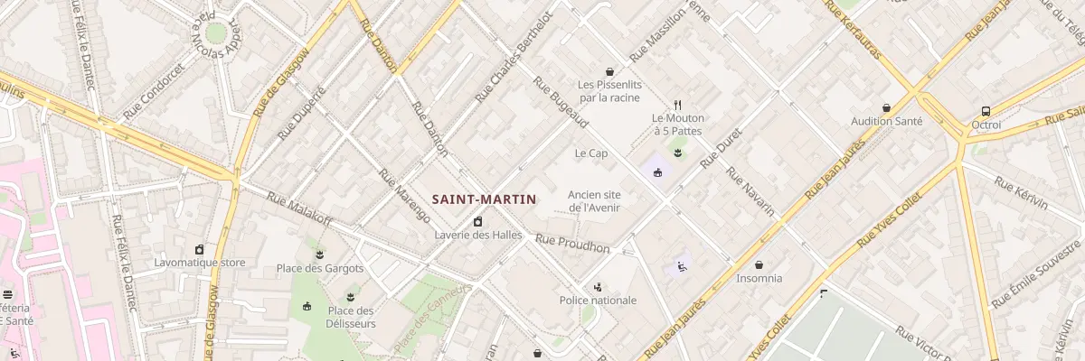 Plan du 19 Rue Massillon à Brest