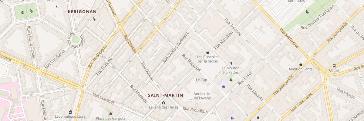 Plan du 38 Rue Bugeaud à Brest