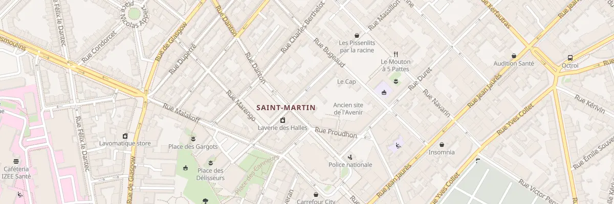 Plan du 15 Rue Massillon à Brest