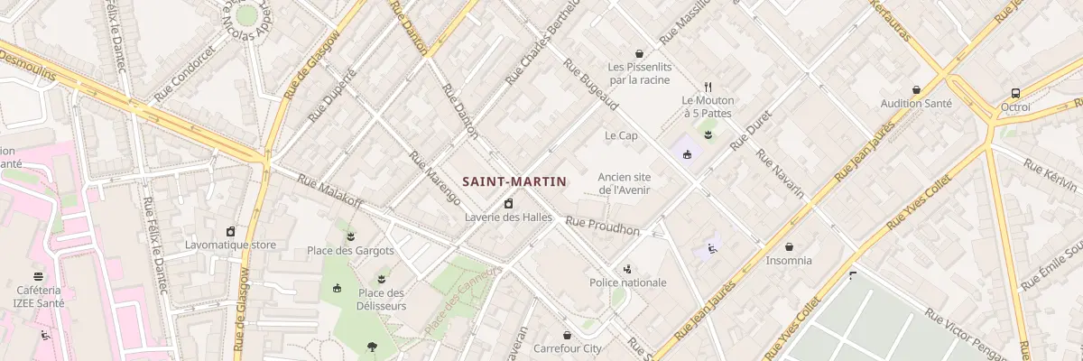 Plan du 7 Rue Danton à Brest