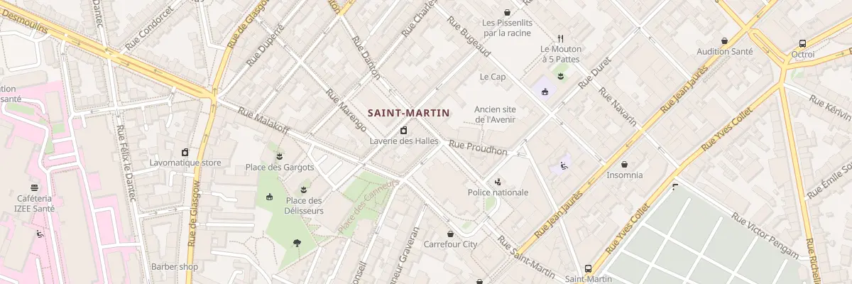 Plan du 2 Rue Danton à Brest
