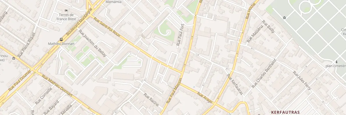 Plan du 6 Rue Saint-Pol Roux à Brest