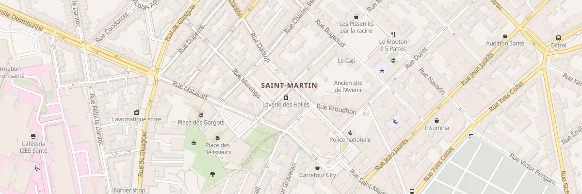 Plan du 11 Rue Massillon à Brest