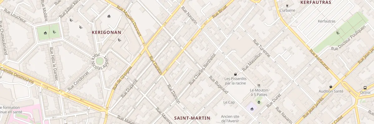 Plan du 46 Rue Bugeaud à Brest