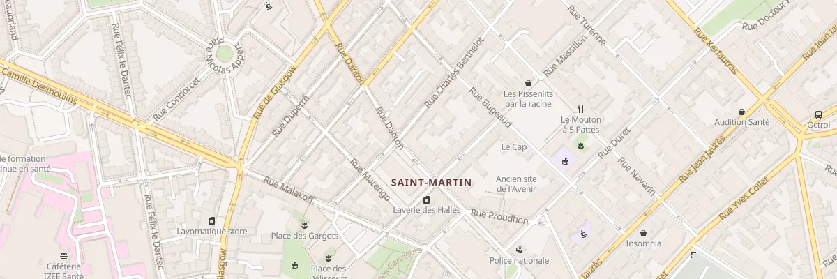 Plan du 13 Rue Danton à Brest