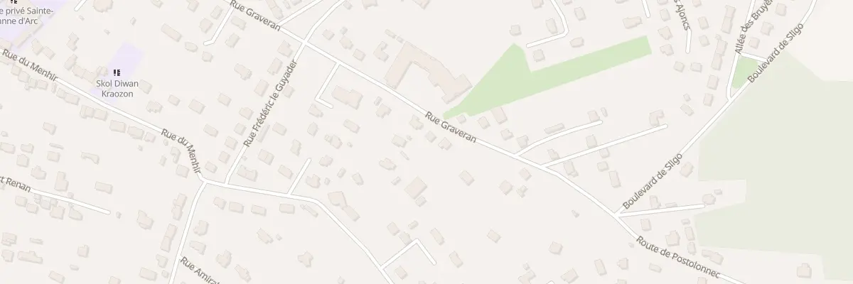 Plan du 50 Rue Graveran à Crozon