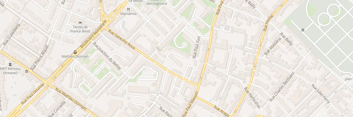 Plan du 9 Rue Saint-Pol Roux à Brest