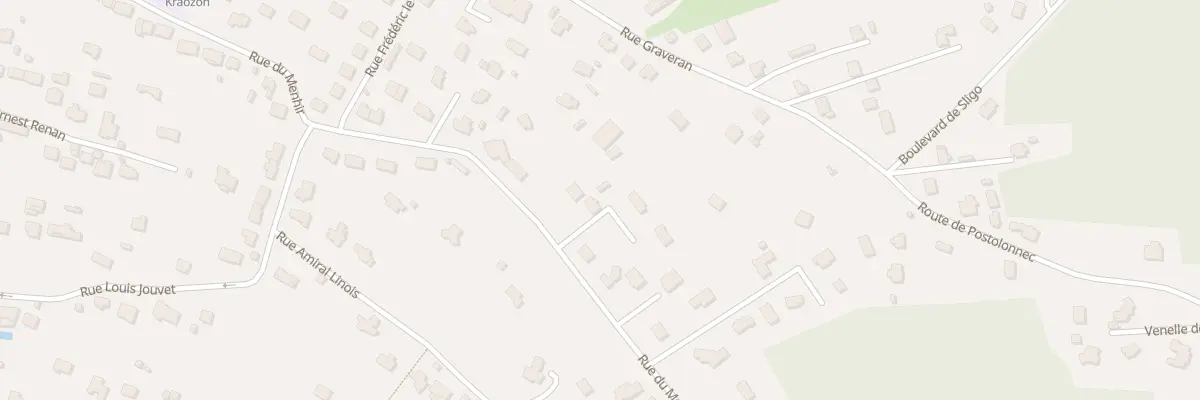 Plan du 57 Rue du Menhir à Tréogat