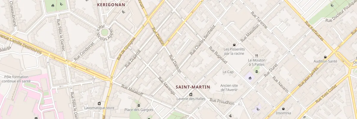 Plan du 17 Rue Danton à Brest