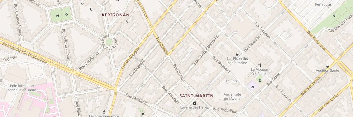 Plan du 21 Rue Danton à Brest