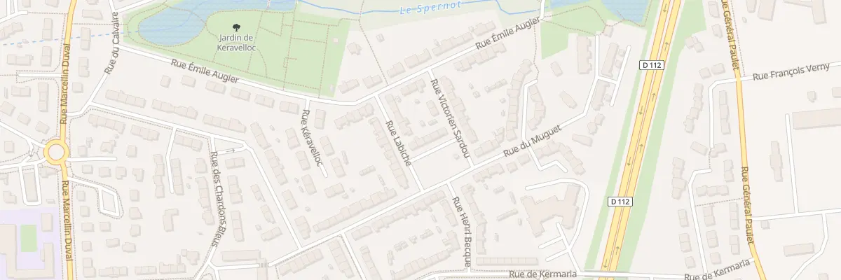 Plan du 4 Rue Edouard Pailleron à Brest