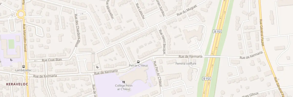 Plan du 108 Rue de Kermaria à Brest