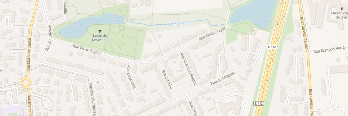 Plan du 33 Rue Emile Augier à Brest