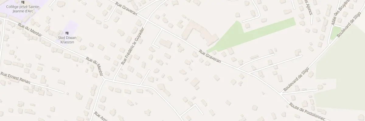 Plan du 46T Rue Graveran à Crozon