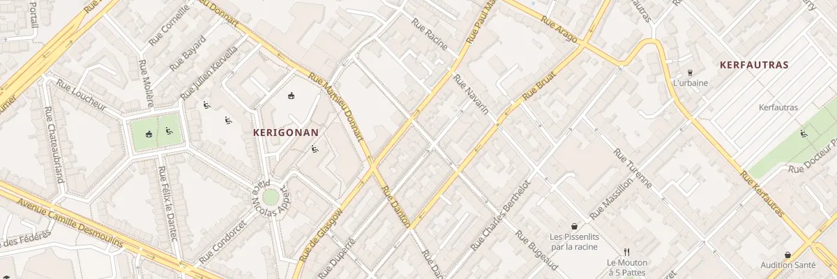 Plan du 52 Rue Bugeaud à Brest