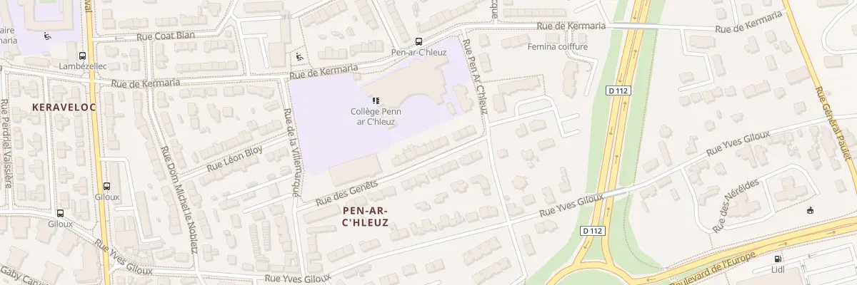Plan du 11 Rue des Genets à Brest