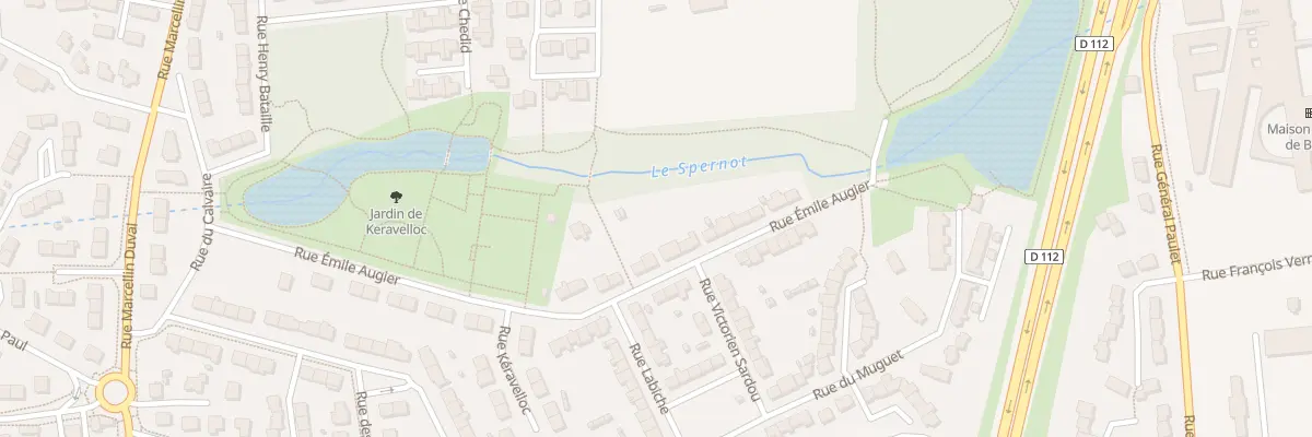 Plan du 22 Rue Emile Augier à Brest