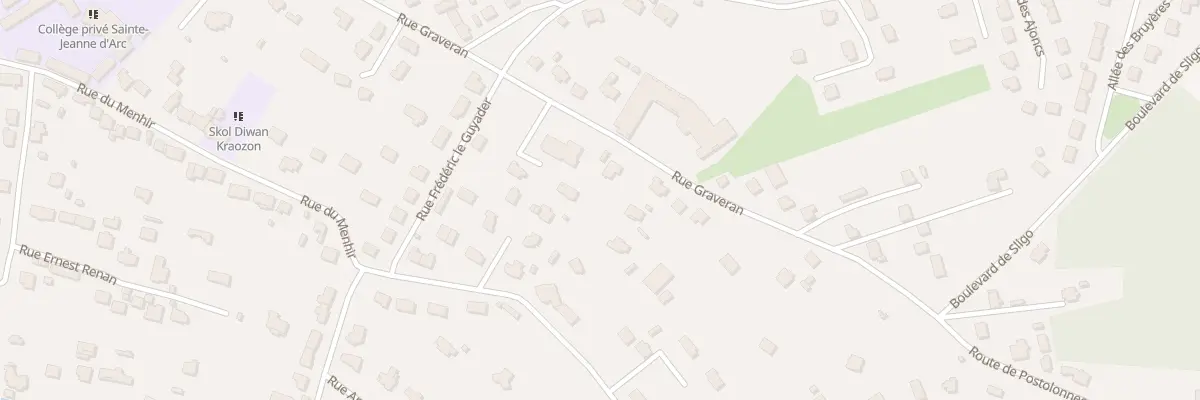 Plan du 46B Rue Graveran à Crozon
