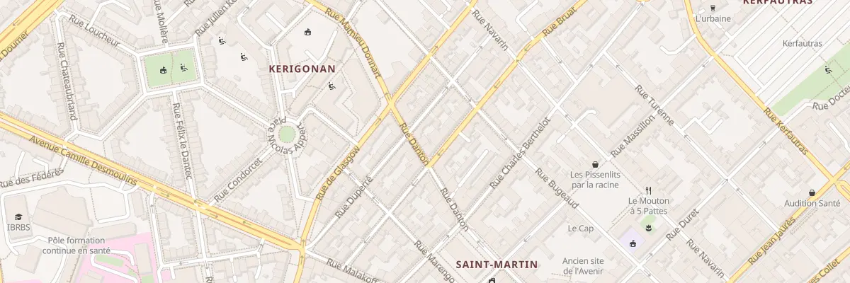 Plan du 27 Rue Danton à Brest