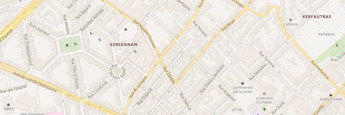 Plan du 26 Rue Duperré à Brest