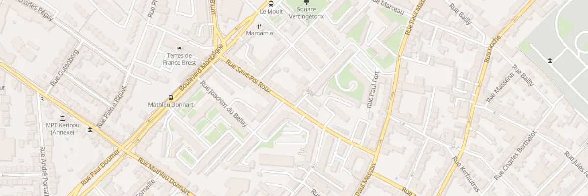 Plan du 15 Rue Saint-Pol Roux à Brest