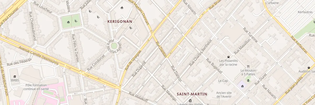 Plan du 21 Rue Duperré à Brest