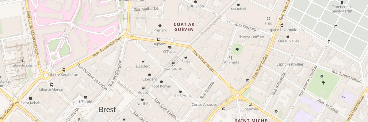 Plan du 37 Rue Jean Jaurès à Brest