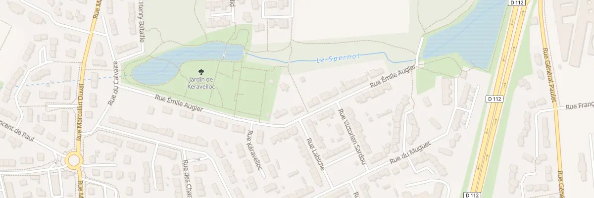 Plan du 16 Rue Emile Augier à Brest