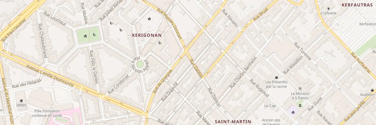 Plan du 20 Rue Danton à Brest