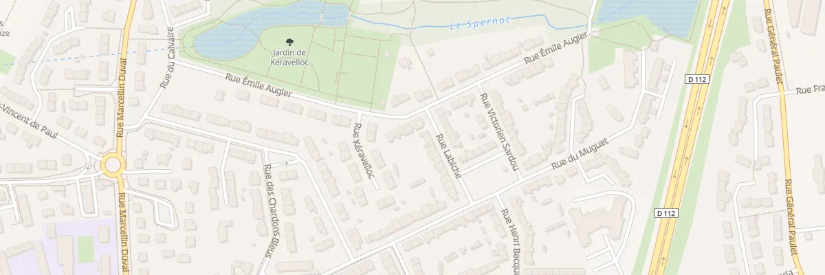 Plan du 25 Rue Emile Augier à Brest