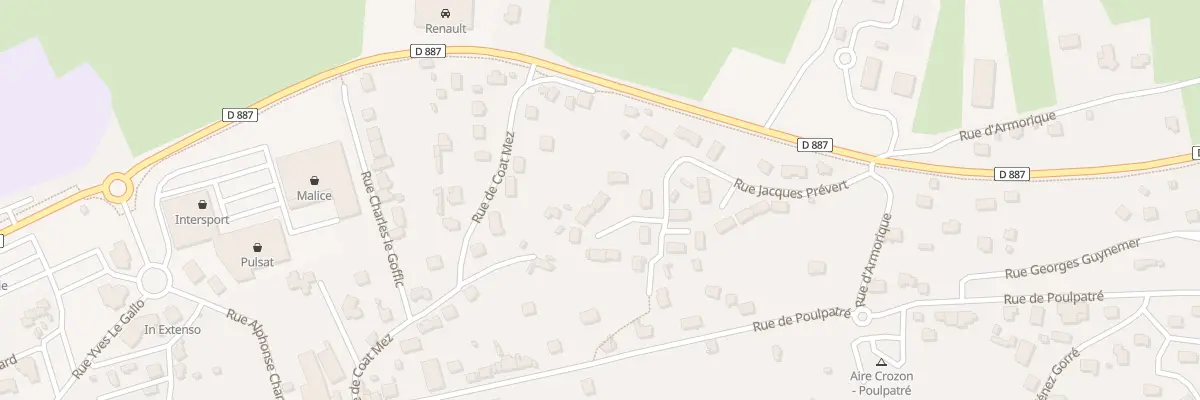 Plan du 24 Rue Jacques Prévert à Crozon