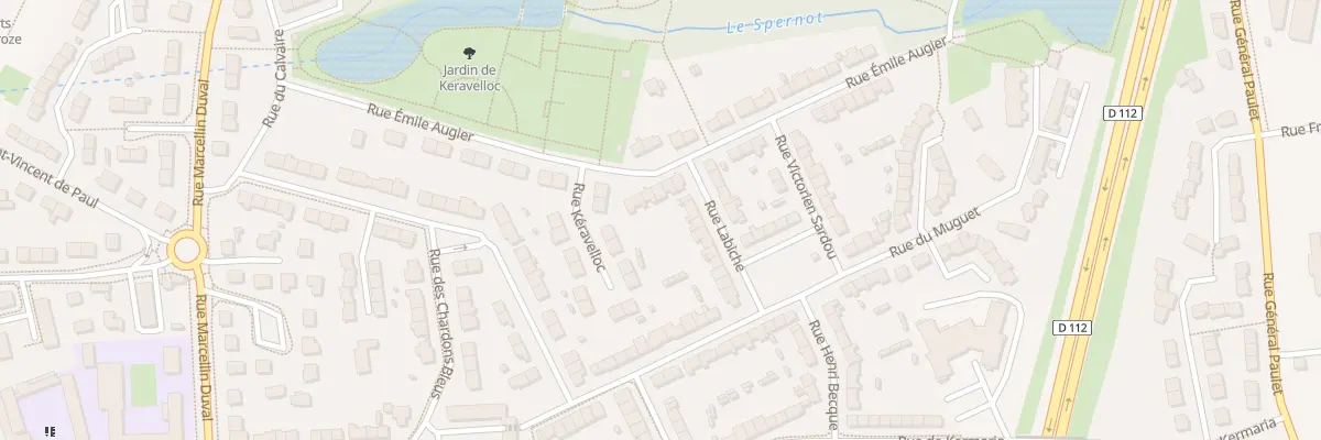 Plan du 23 Rue Emile Augier à Brest