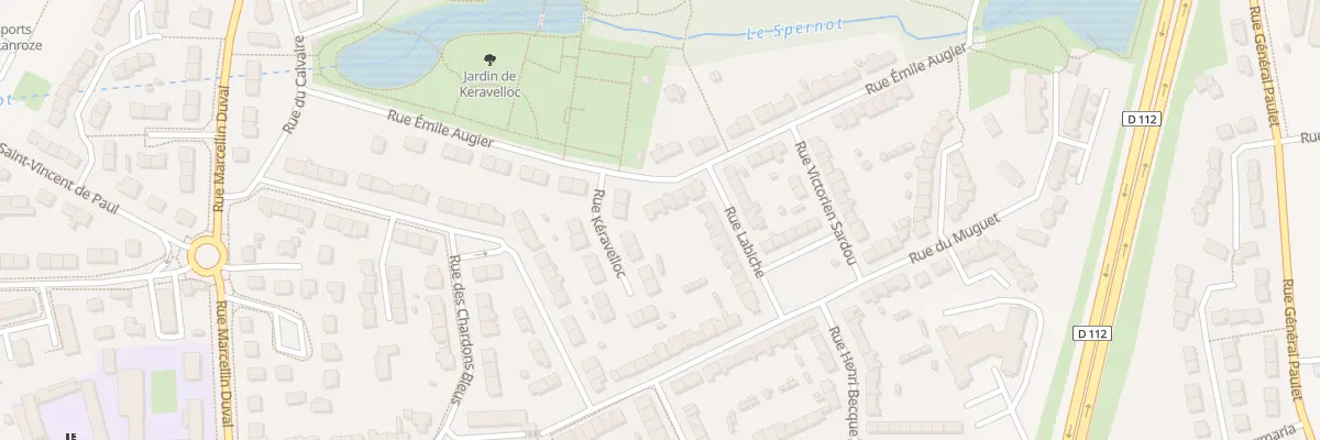 Plan du 21 Rue Emile Augier à Brest