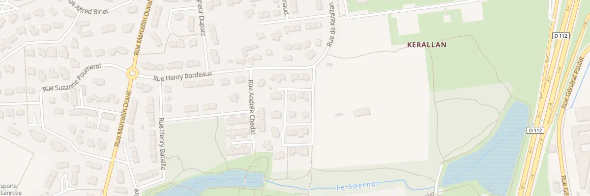 Plan du 6 Rue Gilbert Renault à Brest