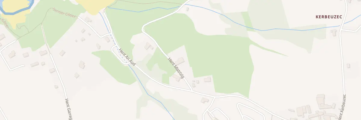 Plan du 94 Vc Hent Mistrizig à Beuzec-Cap-Sizun