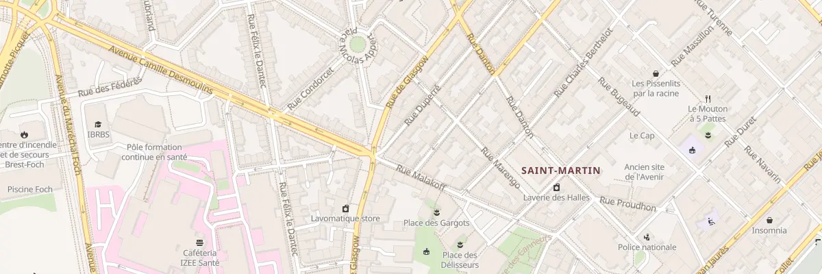 Plan du 5B Rue Duperré à Brest