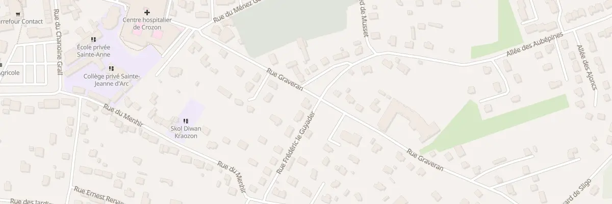 Plan du 38 Rue Graveran à Crozon