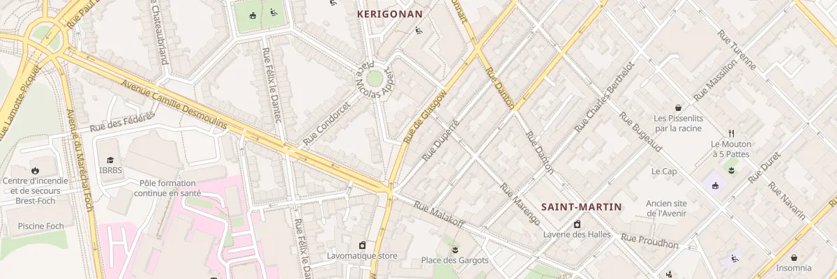 Plan du 69 Rue de Glasgow à Brest