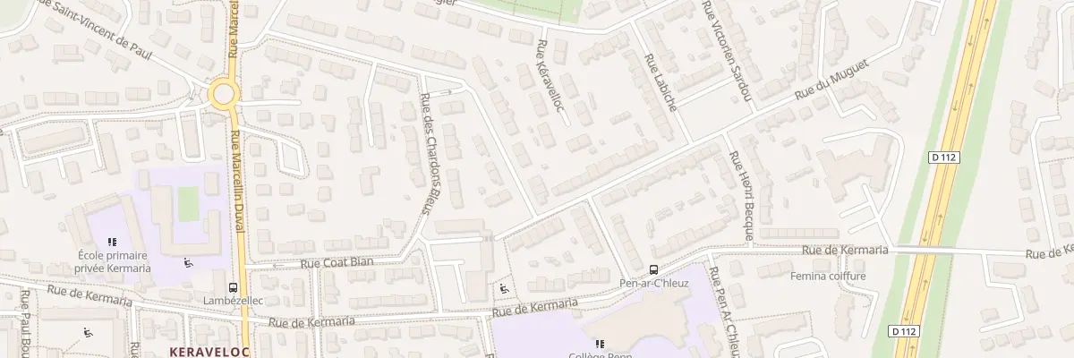 Plan du 5 Rue des Lilas à Brest