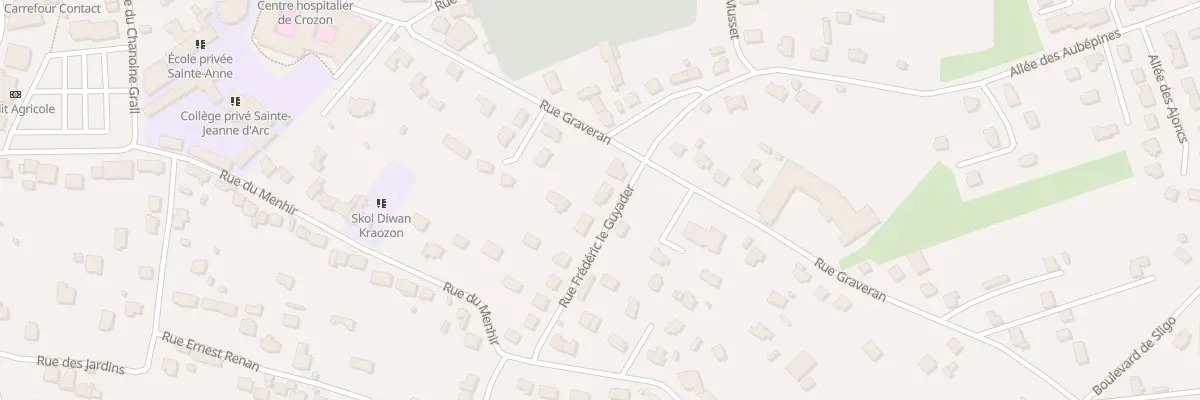 Plan du 15 Rue Frédéric Le Guyader à Crozon