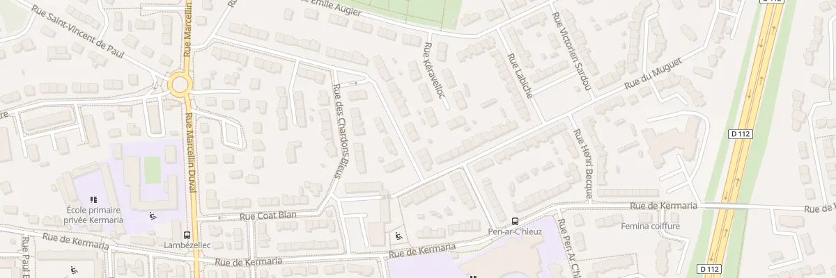 Plan du 7 Rue des Lilas à Brest