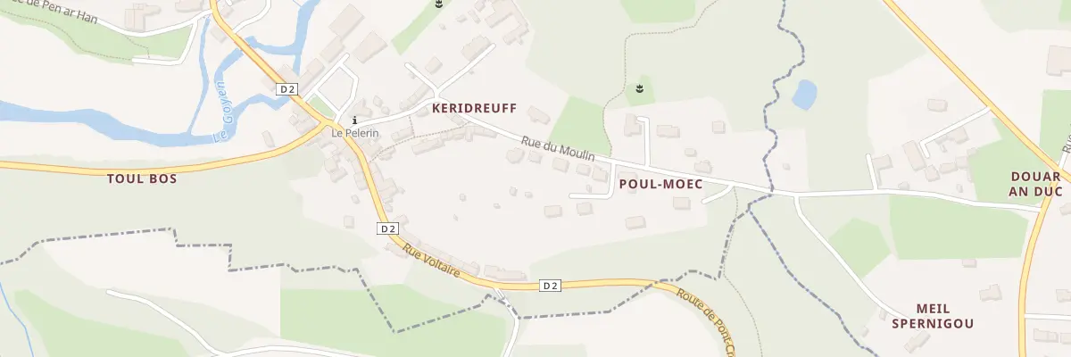 Plan du 18 Rue du Moulin à Pont-Croix