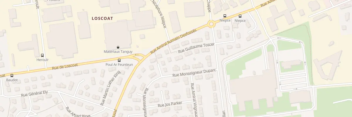 Plan du 14 Rue Guillaume Toscer à Brest