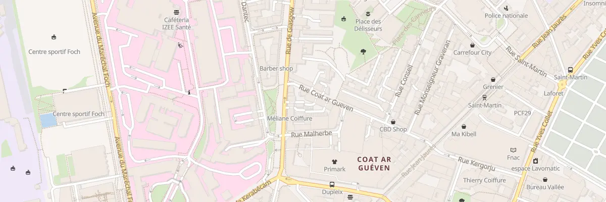 Plan du 21 Rue de Glasgow à Brest