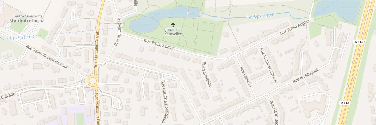 Plan du 15 Rue Emile Augier à Brest